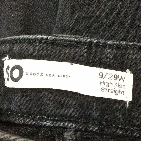 So Goods For Life Classic High Rise Straight Leg Distressed Jeans Size 9/29W - Picture 10 of 10
